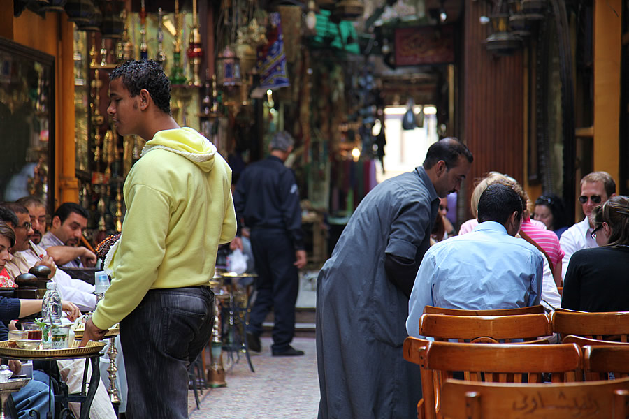مطعم صغير في القاهرة، مصر
