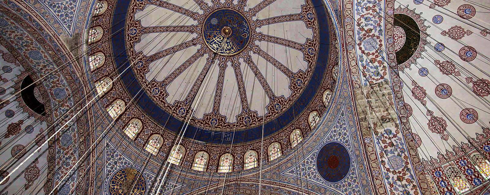 Ceiling of Blue Mosque in Istanbul
