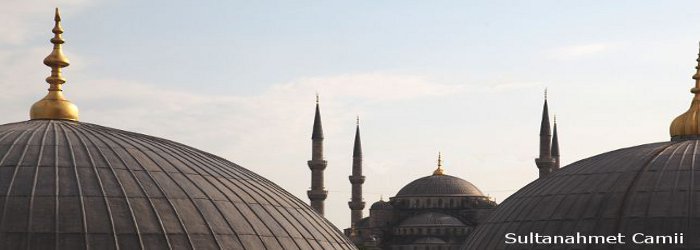 View of Blue Mosque taken from Hagio Sofia