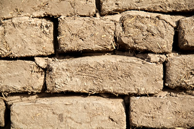 Egyptian bricks made with straw